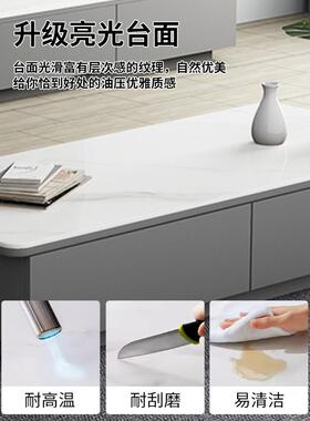 轻奢电视柜客厅家用QVC一体钢化玻璃小型户茶几组储物合柜易简小