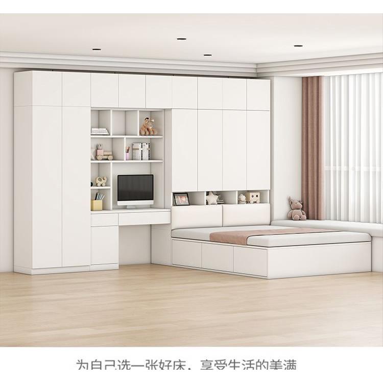 榻榻米小型户床柜体衣柜一书桌儿童能985床多功组合储物床卧室衣