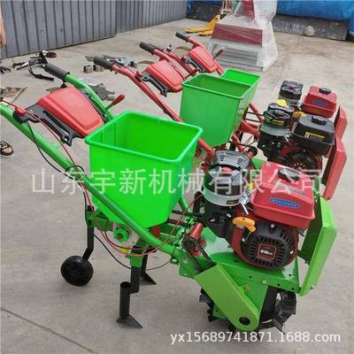 双免行汽油手播机ASQ玉推米大豆种植机耕式种施肥机