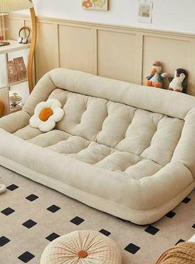 人类狗懒人沙发网QGV阳台榻榻米窝双人卧床室单人折叠红巨大沙发