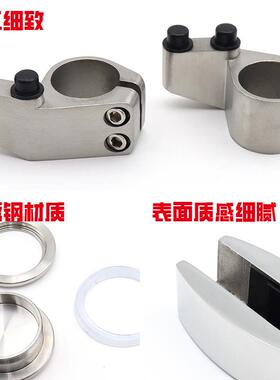 钢重璃型玻璃门套装304不锈室玻璃门吊轮WWW配件浴玻移门轨道固定