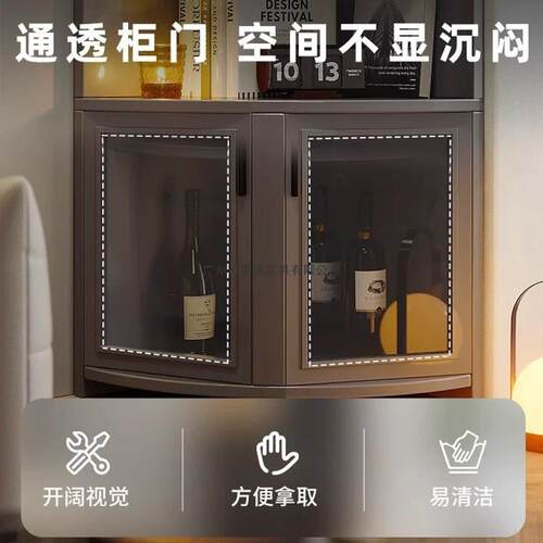 转角9落0度墙边拐收BFK柜置物架落地纳书架三角形墙角柜靠角墙角