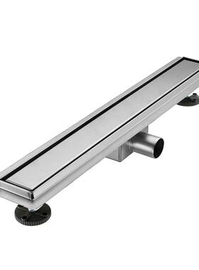 同层水漏欧式侧长条不锈钢304地快速60249排水大排排量酒店家排用