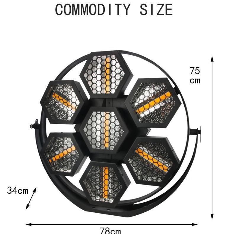 舞背景灯复古爆闪7颗全彩酒吧吧Liveh台ouse七灯彩跑YN-FGD-0清马