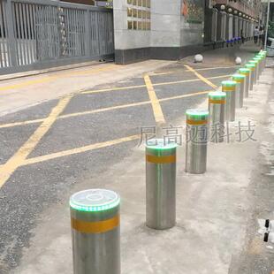 高迈电动不钢升降柱拆升缩134路锈障可装活动尼路桩遥控学校安防