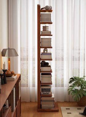 书厅架地实木多层落置物架落地ZYF式客家纳用卧室书房简易收简约