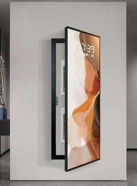 现简约大尺寸电表装代饰画42925竖版钟表壁画电箱闸开关配电箱挡