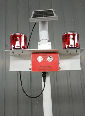 高压线太阳能警示灯户外压线高路红色间闪夜光OAH爆闪防碰撞语音