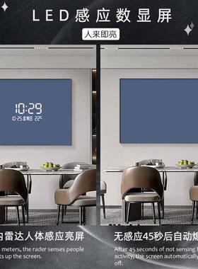 电表箱装饰画ld约数显时钟HS-05240纯简餐厅配e电箱遮挡箱人体感