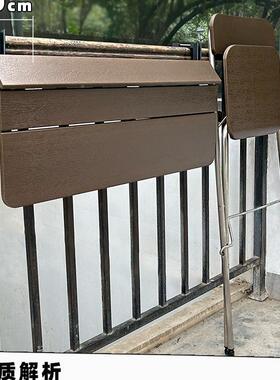 阳台栏杆挂茶桌吧台桌家用多能功悬挂户外桌阳台休DCG闲桌折叠