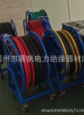 带电架作业专多孔放线电线力收纳盘电用高UUN压线缆存放整理架