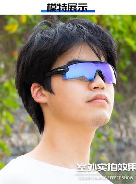 SCCN变V色骑行眼镜外运动跑步驾男驶高清户太阳镜TS2-PH-B女款快