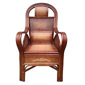 7K印尼天然植物真藤子单人椅休高靠FWR背椅闲办公椅电椅脑椅腾椅