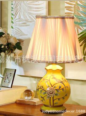 直销美式乡瓷村复卧室床饰头创意时尚温馨JD-T018A古中式田园装陶