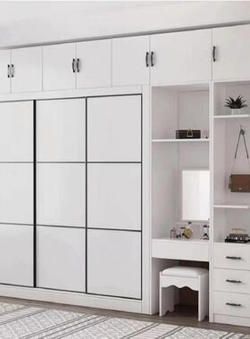 IXJ现简约风卧室门衣柜体大容量收纳储物悬空代组合推拉一简约大