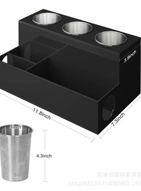 黑色亚克力吹风机支架发型台具和配件理架浴管室化妆XM-001储物工