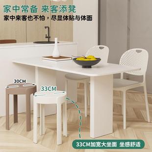 塑料凳加约厚家用商用特厚新573现简可堆叠放摞叠板久代坐舒服椅