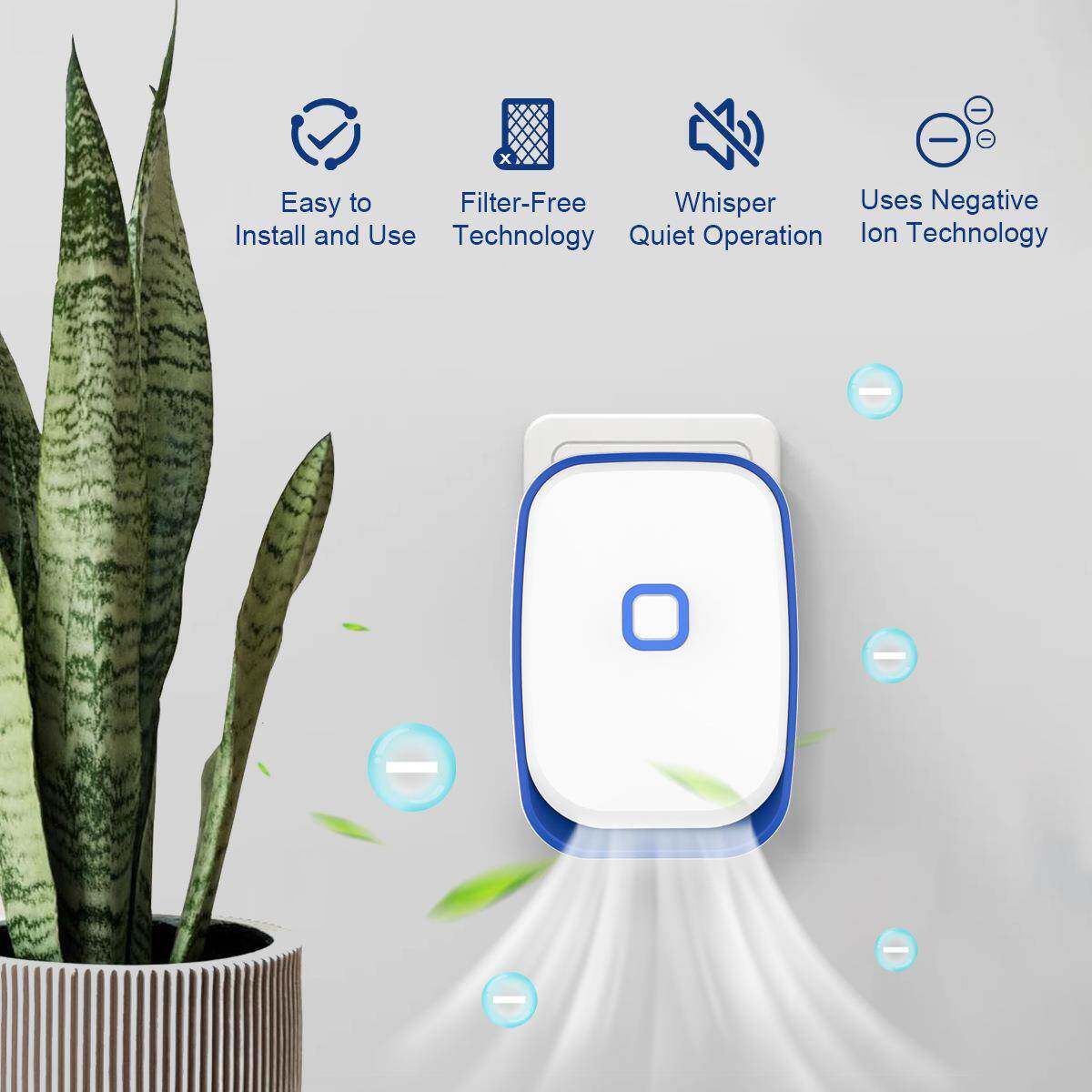 迷你负KQJHQ001离子发生空气净化除甲醛环除烟味静音设计节能器保