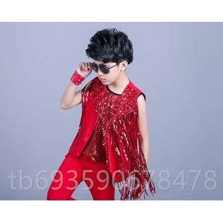 正品夏男装童舞蹈演出服大合表演服装街儿舞服装童爵士舞唱演出时