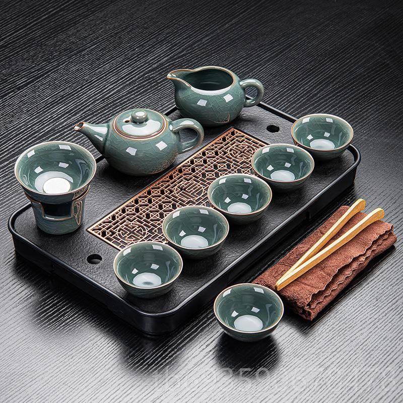 正品祥业茶具套装家用办室陶公瓷茶壶茶杯高轻奢泡茶功夫档泡茶神图片