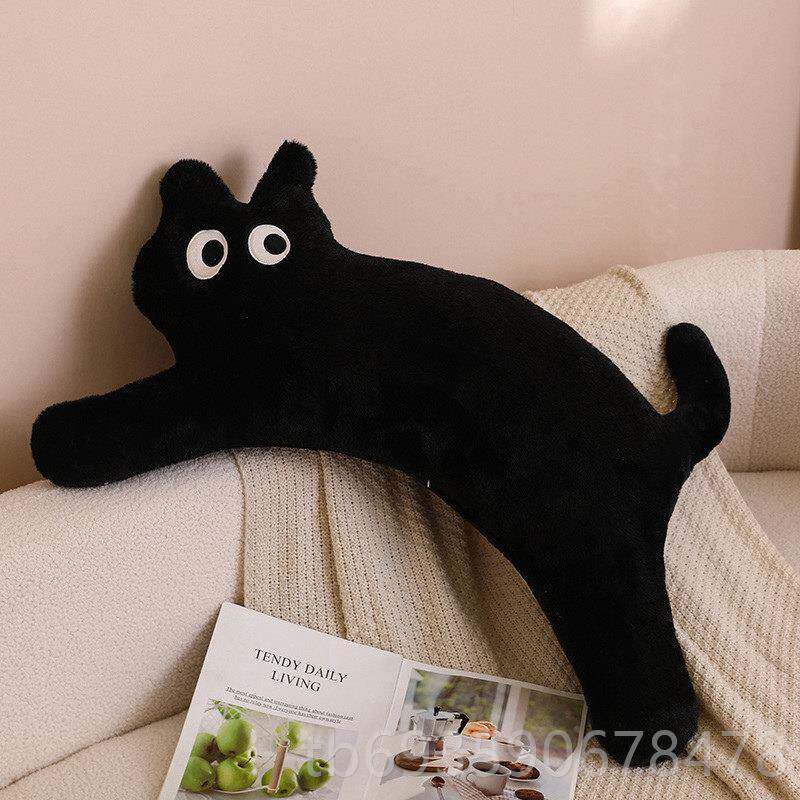 正品多胺巴猫咪玩偶长条抱枕女生睡觉娃娃公布仔腿床夹上专用毛绒