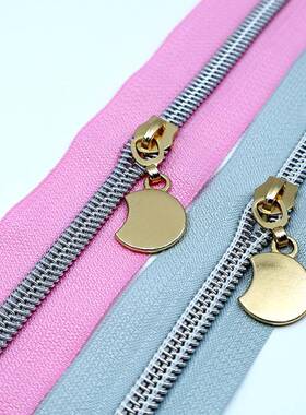 龙现直销五号金货齿尼拉链5银齿尼龙5号黑色七ZAF#彩齿箱包拉链