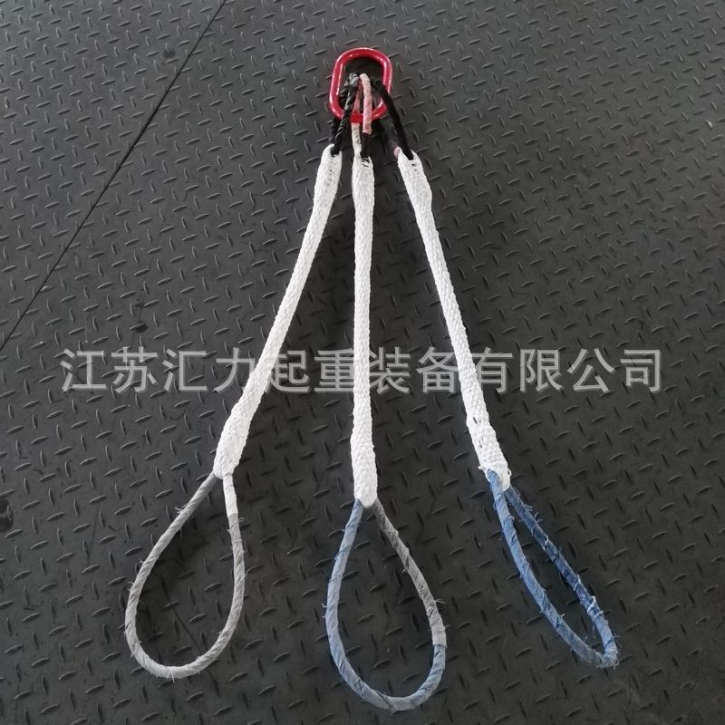 厂家直供钢丝绳6*37+FC钢丝绳索具10t5m、四叉钢丝绳索