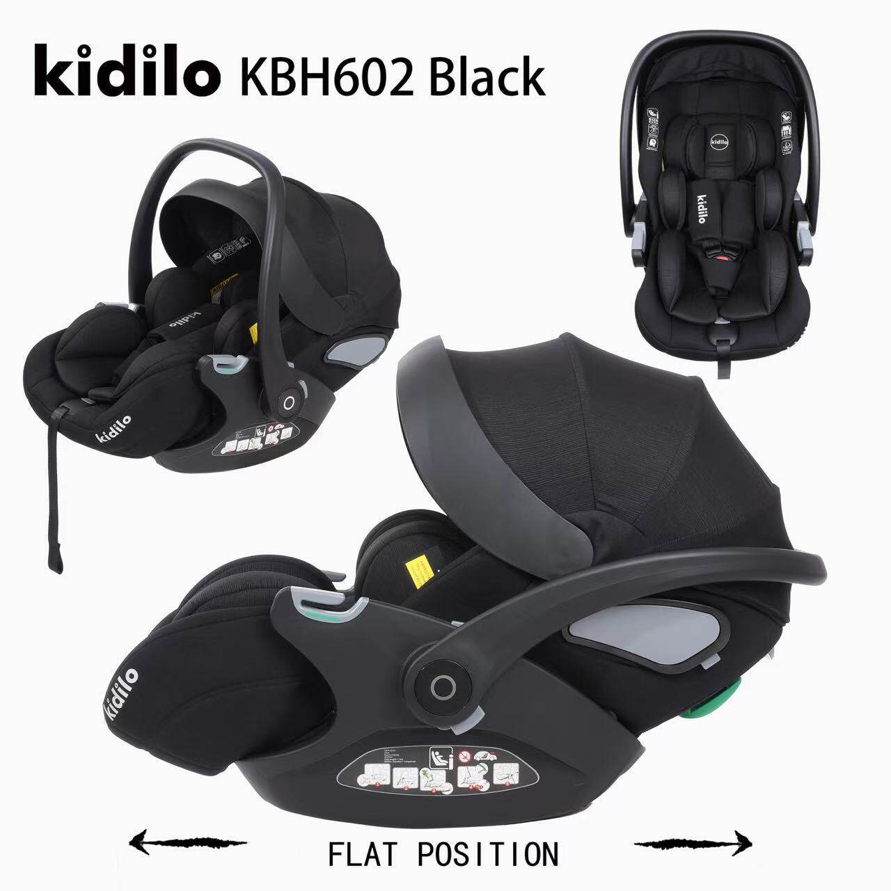kidilo婴儿提篮式儿童安全座椅新生儿宝宝汽车用睡篮便携车载摇篮