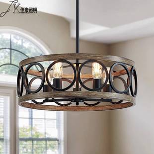 厅家用农卧吸顶灯 舍59689仿古爆款 圆形吊灯客厅餐大气美式 室风格