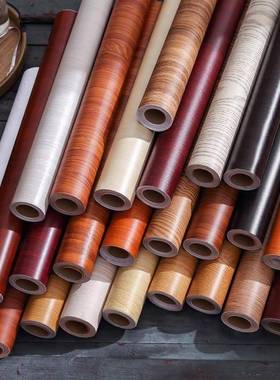 大波木纹贴纸自粘28116实木家居贴纸衣柜家具新防水音软翻片贴皮