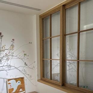木窗框架间翻隔断窗定制室内原RTA木风窗户上窗房下上左右推拉折