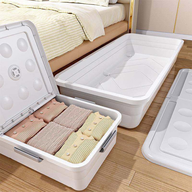床底收纳带轮衣服被子塑料床下收纳纳Y-02箱盒防储物箱潮防潮收箱,收纳整理,收纳箱,淘宝优惠券,粉丝福利购,淘宝优惠卷
