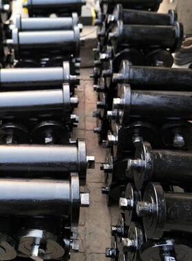 复矿斜井铸钢地滚用球墨耐磨矿用地辊聚氨酯150、200合地煤矿滚聚