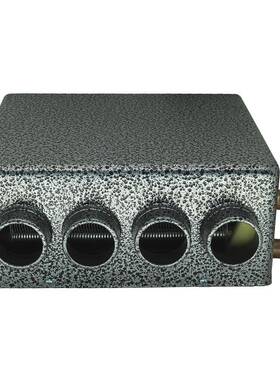 汽车车载强风孔水电四暖风机蒸1暖2V24V取加热器四孔灰色紫铜管涡