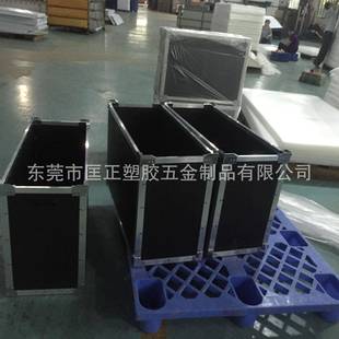 合匡正PP中空板周铝金边条周转箱CCV铝合转金防静电中空板骨架箱