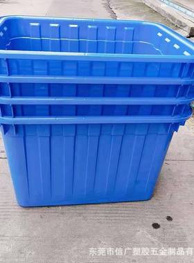 300L带轮塑料水箱80*6850箱*620加厚带LTF轮筐服装胶箱鱼箱乌龟现