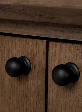 RH实木仿古电视柜现代简约小木户型客厅胡桃餐物边柜储GPB纳收柜