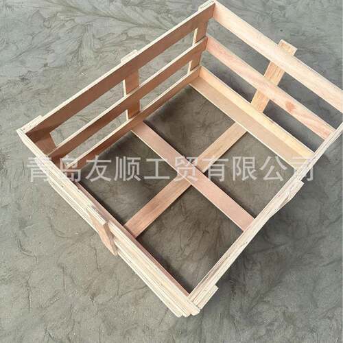 轻型框架木箱玻璃胶板木框装可熏上门合箱长木箱YS包装免蒸木箱