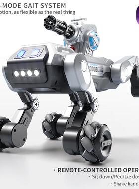 JJRC八驱智能摸遥控机狗儿童益智玩62780触感应水弹具炮台机甲器