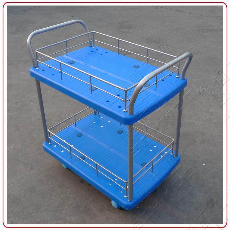 Schei超d施盾双层带71401084护栏静手推车15m0Kg双低扶手塑料货物