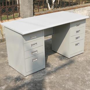 直销钢制MT Z871公桌铁皮脑办桌财务资料桌电带子抽屉带锁员工写