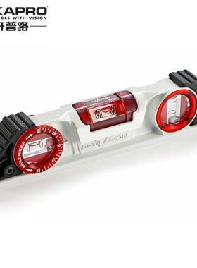 开普砖型路装迷你水平尺压铸铝重实心平水尺带磁566性修贴VPA