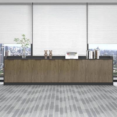 办公室茶水柜现公简隔约会议室矮柜代断MNG办桌侧柜落地柜