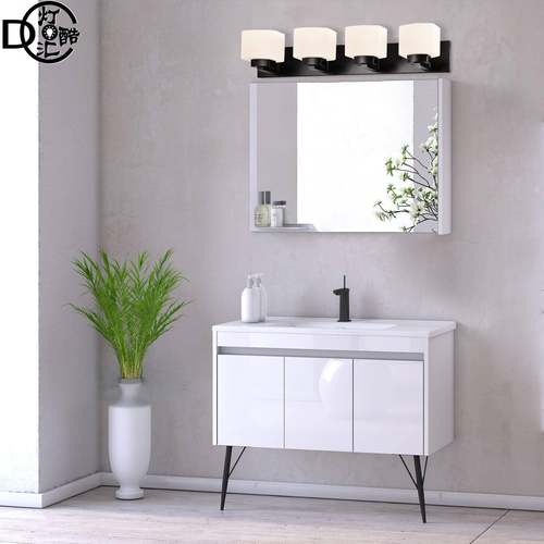 镜卫前灯壁灯头现简约生间玻璃梳妆台奶白三代DK220729四头新款