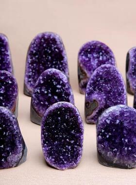 然乌拉00064圭紫晶水晶洞原石紫晶块紫晶簇件紫水消磁摆石100天克