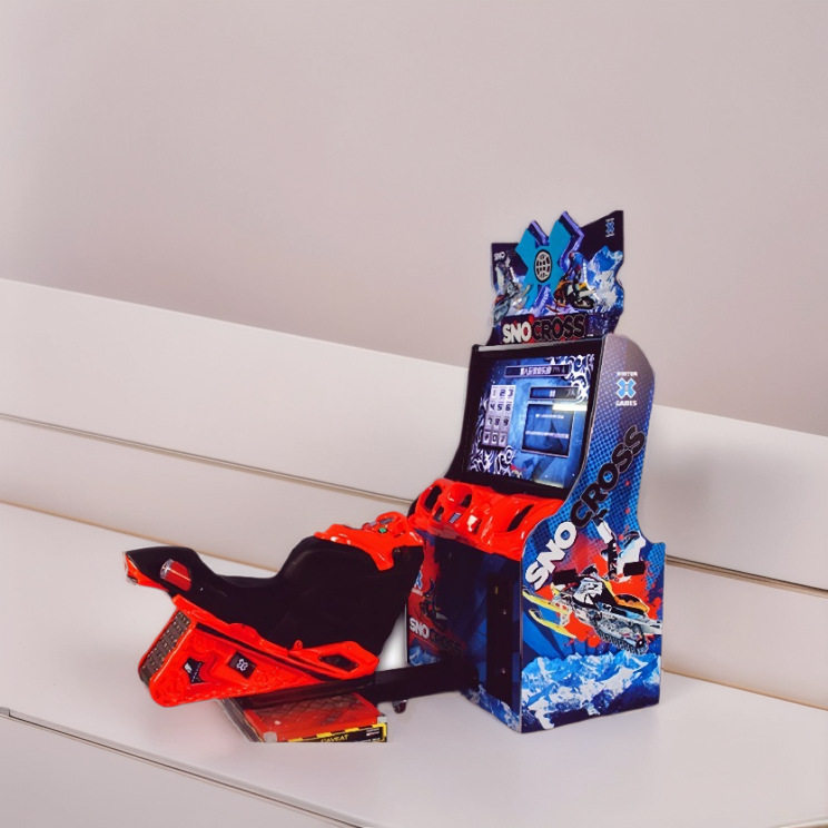 2025商用42寸雪地摩托赛车游戏机儿童乐园游艺设备室内投币电玩