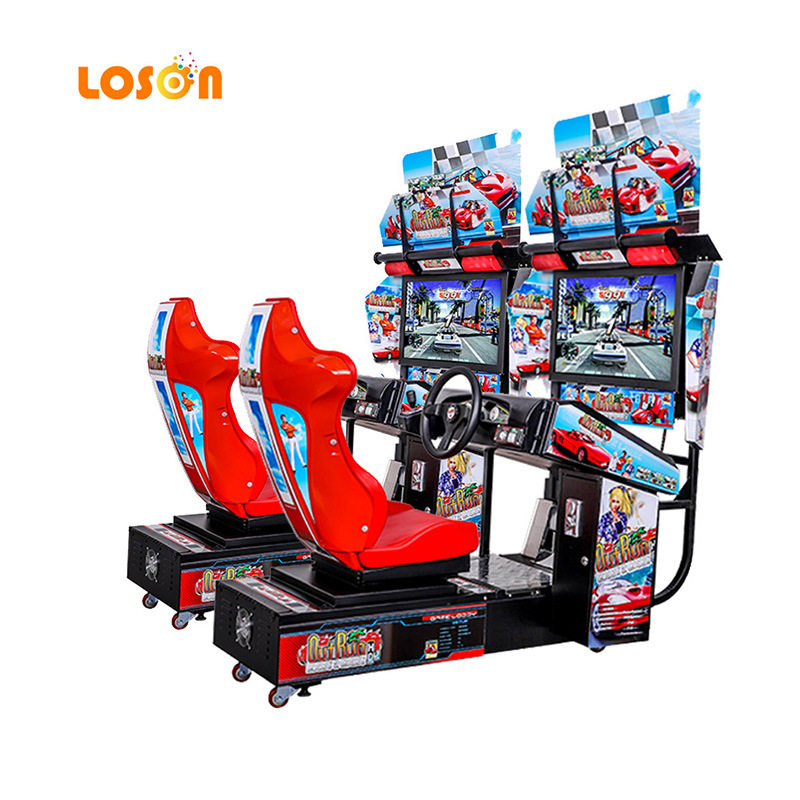 厂家新款32寸高清视频模拟赛车游戏机商用竞赛街机娱乐设备