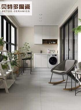 素色微水泥古60x12000T126010奶白色卫生间墙砖简砖约灰色水泥仿