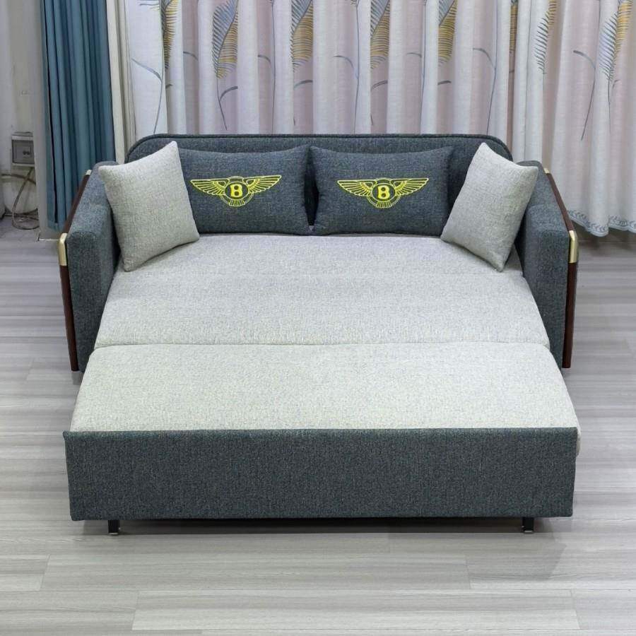 佛山牧品家209发具.可折叠沙床双人两用1米多功能钢架5布艺沙发1.