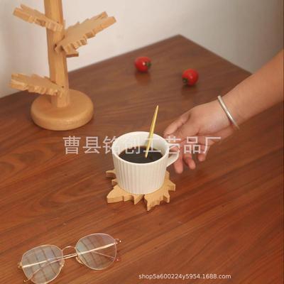 隔热垫一棵树防烫垫餐桌隔热垫高级感餐盘碗垫耐高温实木质餐具垫